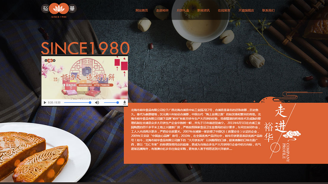 食品制造网站案例