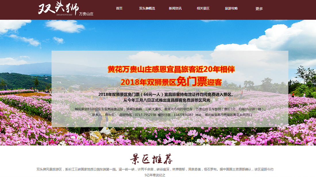 酒店旅游网站案例
