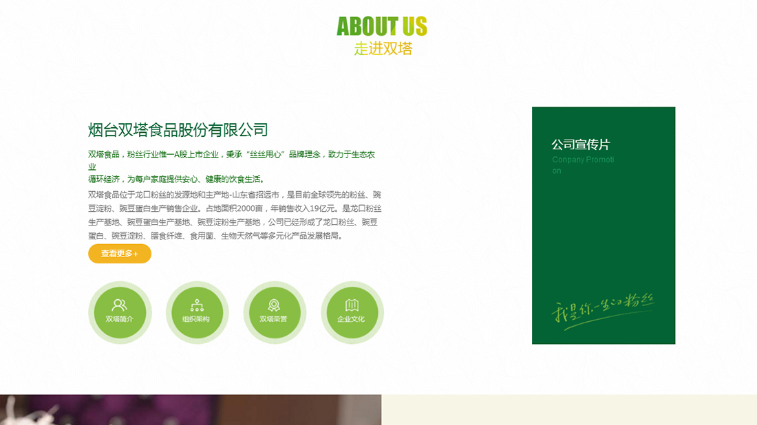 食品制造网站案例