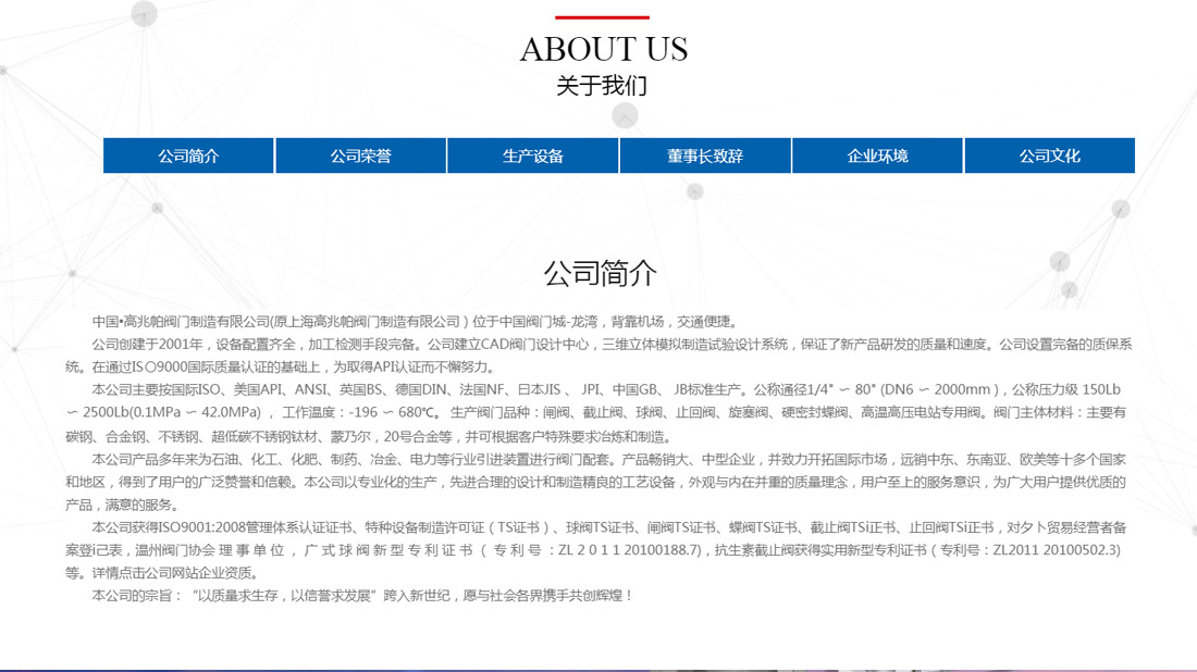 外贸进出口/机械制造网站案例