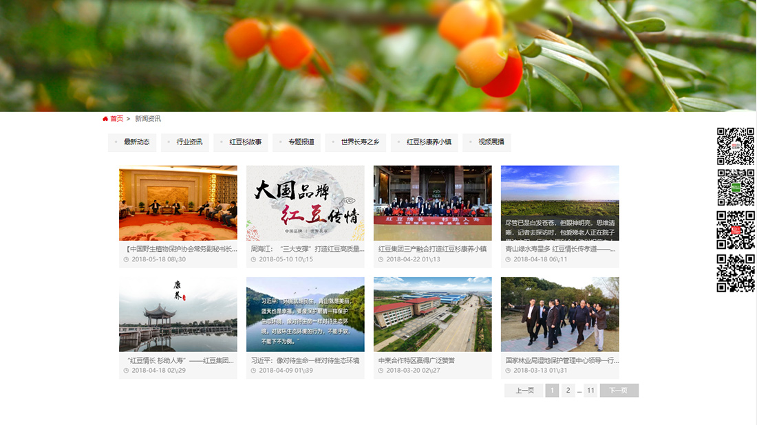 农副产品网站案例