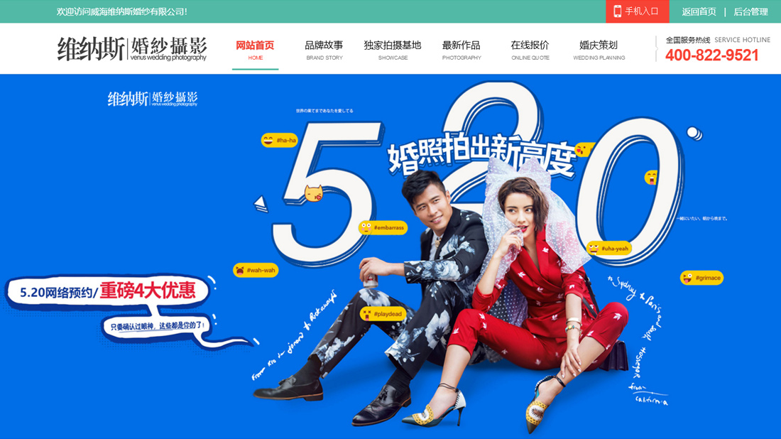 商业服务网站案例