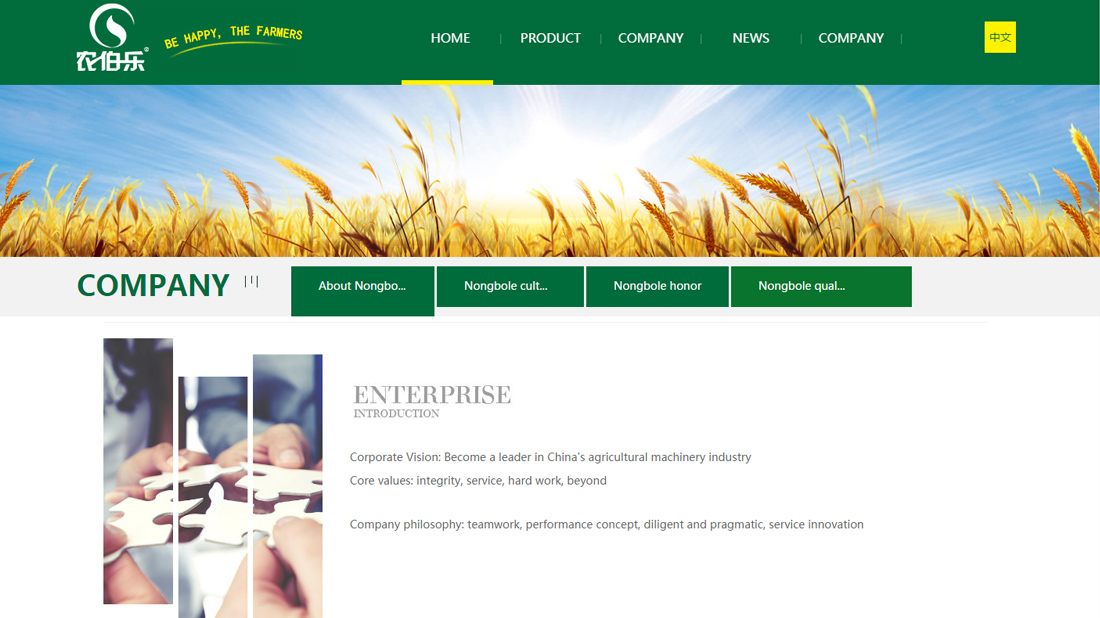 农副产品/外贸进出口网站案例