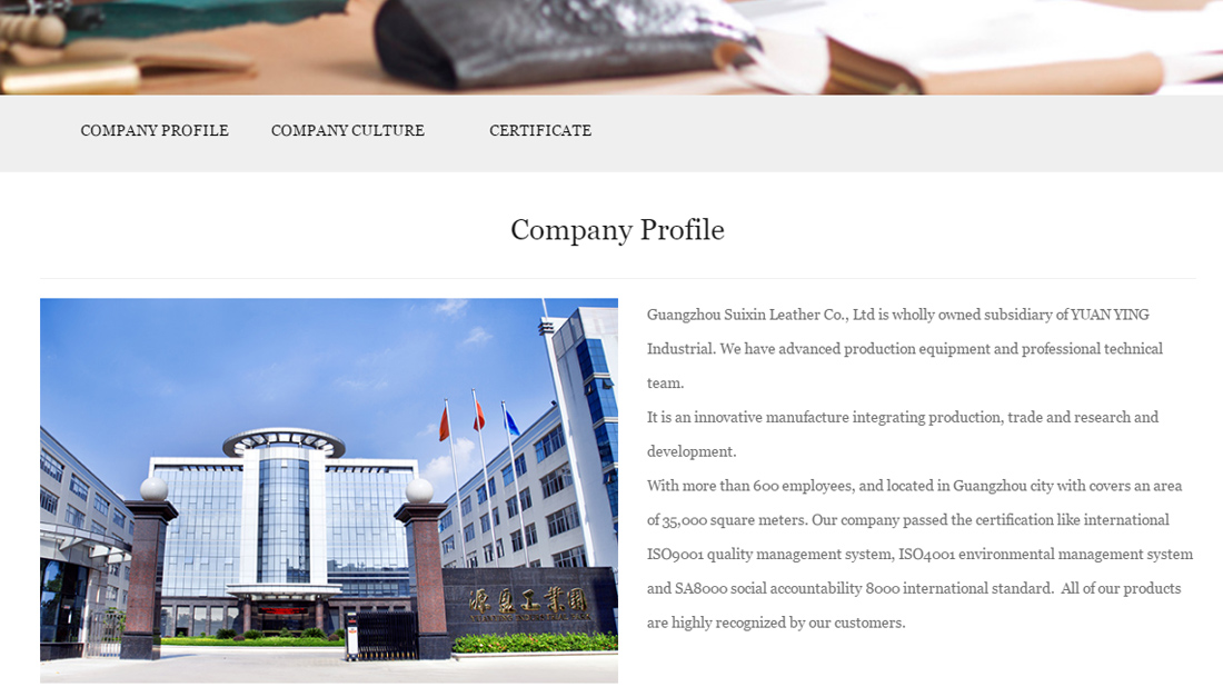 外贸进出口网站案例