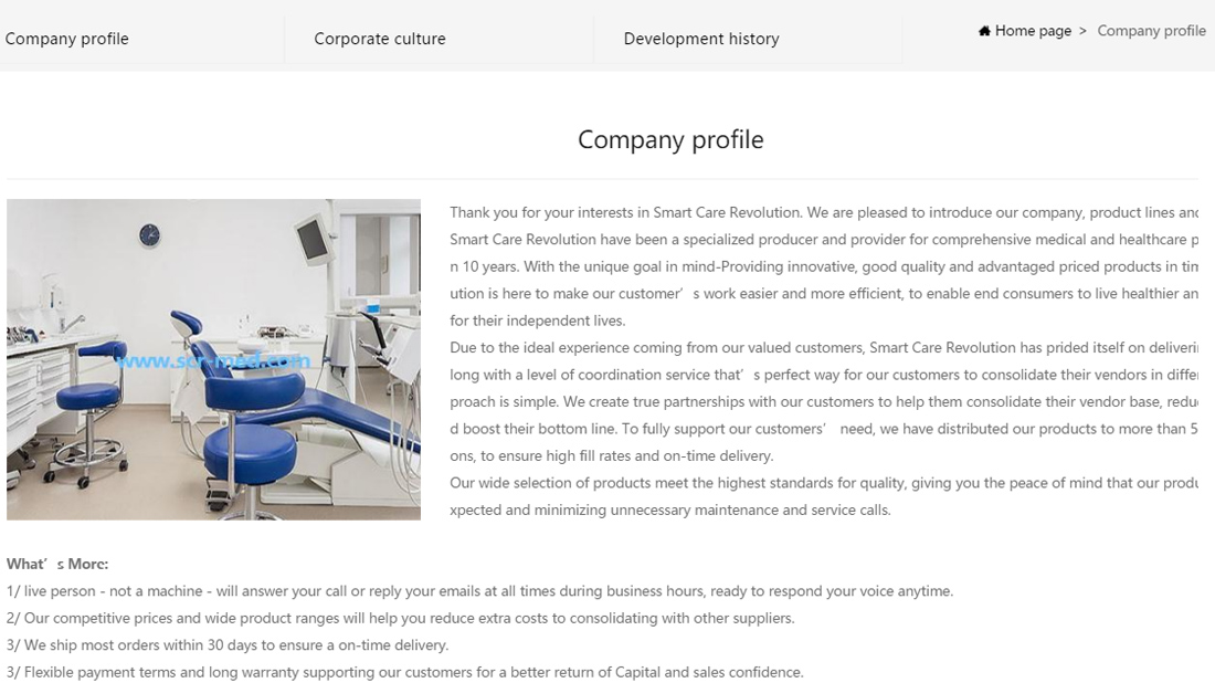 医疗健康/外贸进出口网站案例