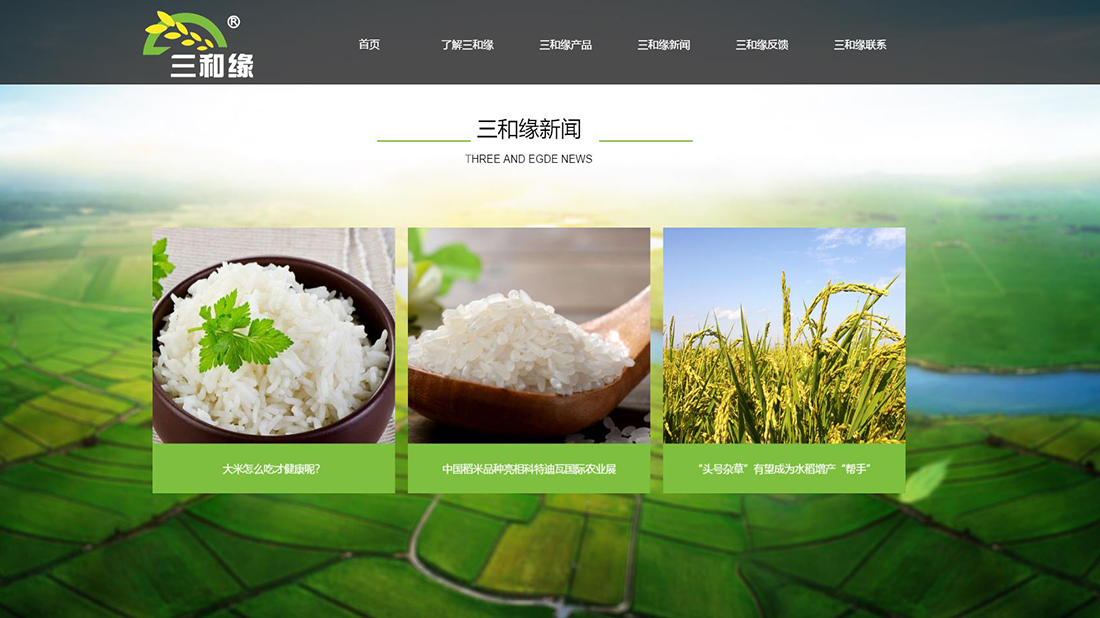 农副产品网站案例