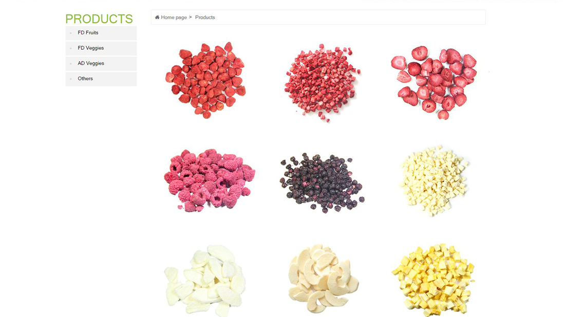 农副产品/外贸进出口网站案例