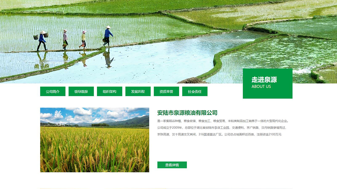 农副产品网站案例