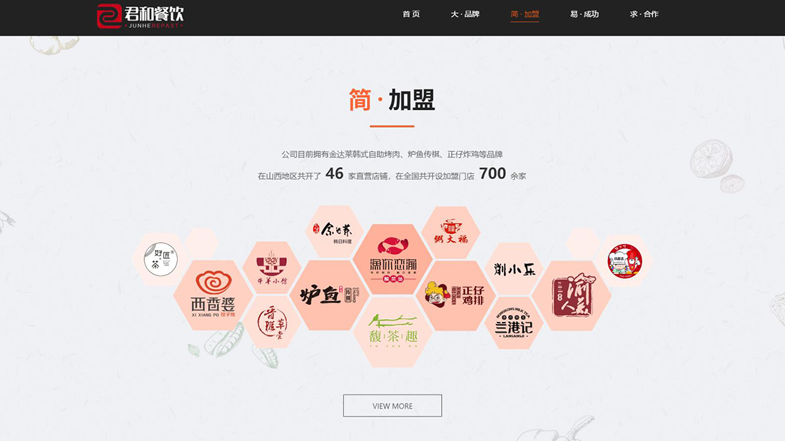 食品制造网站案例