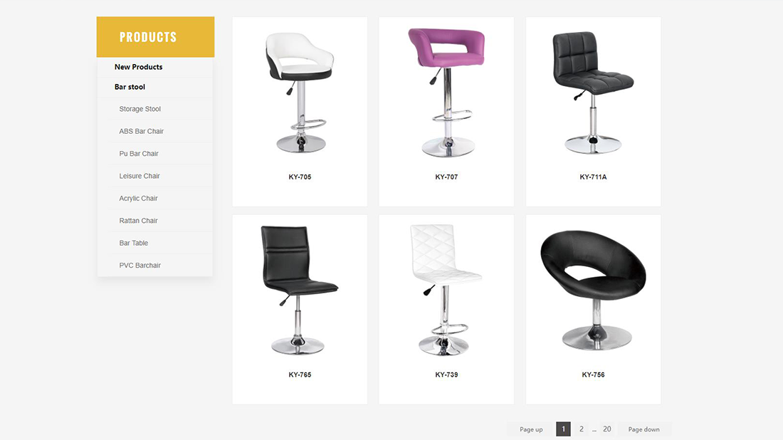 家具制造/外贸进出口网站案例