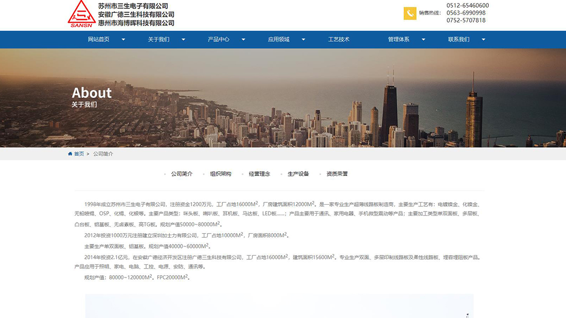 电子电工网站案例