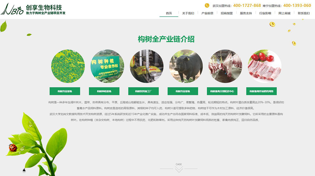 农副产品网站案例