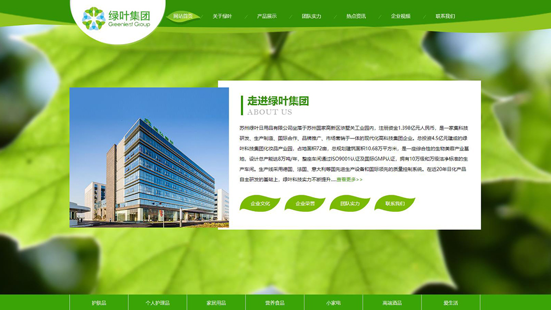 家居用品/美妆护肤网站案例