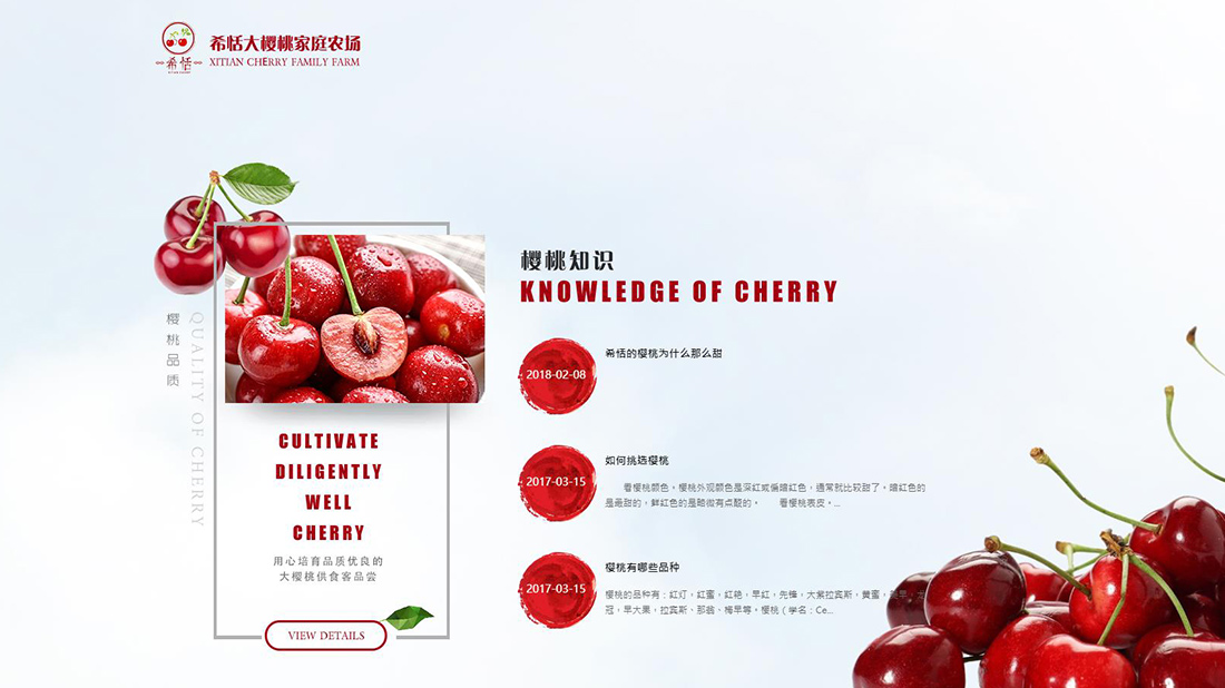 农副产品网站案例