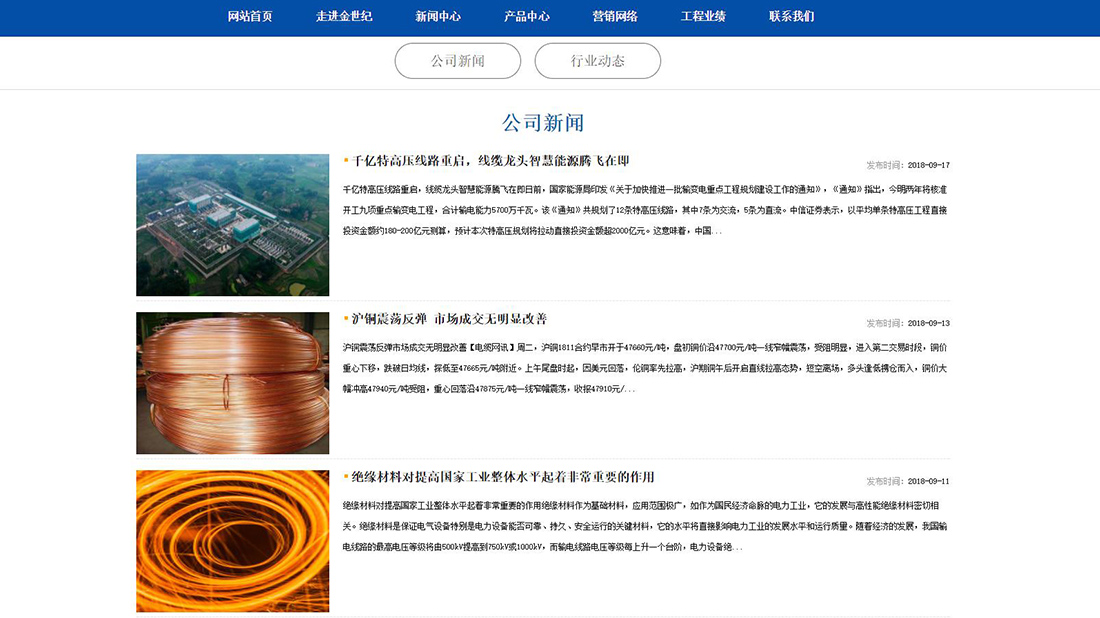 电子电工网站案例