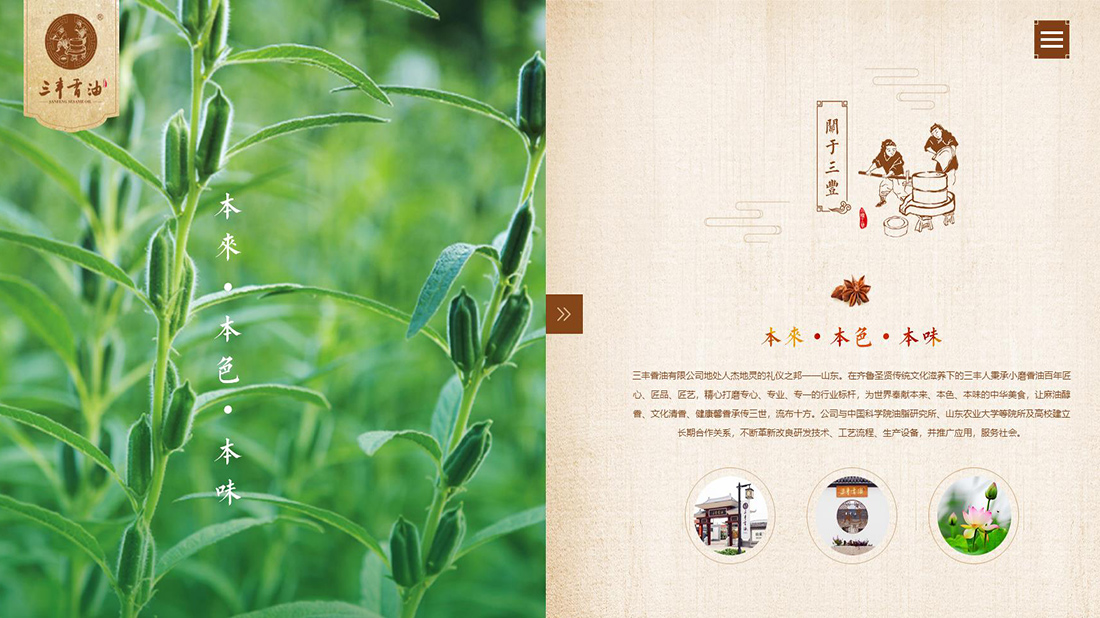 食品制造网站案例