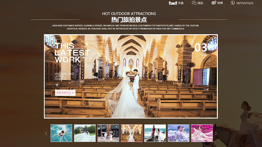 商业服务网站案例