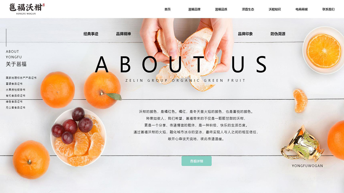 农副产品网站案例