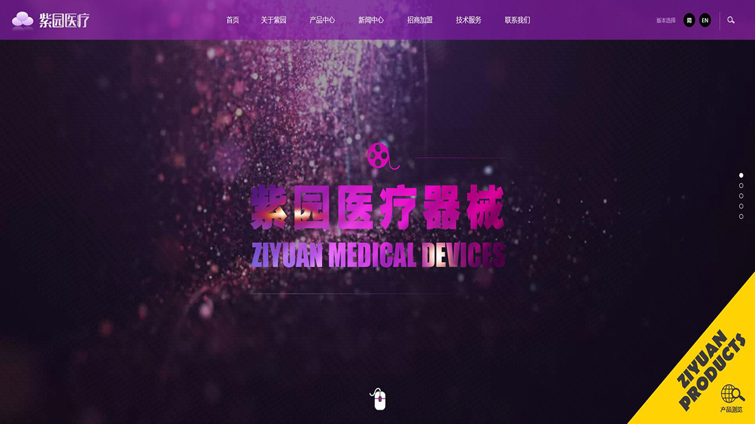 医疗器械网站案例