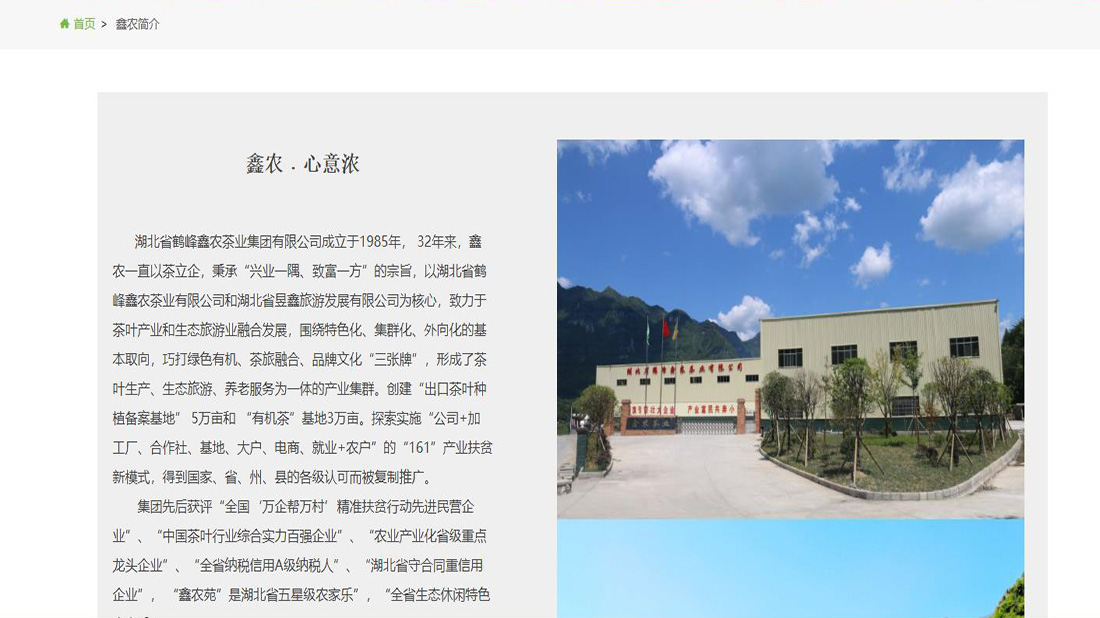 食品制造网站案例