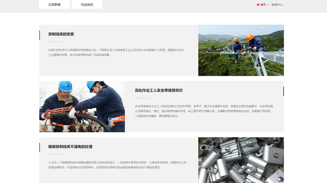 电子电工网站案例