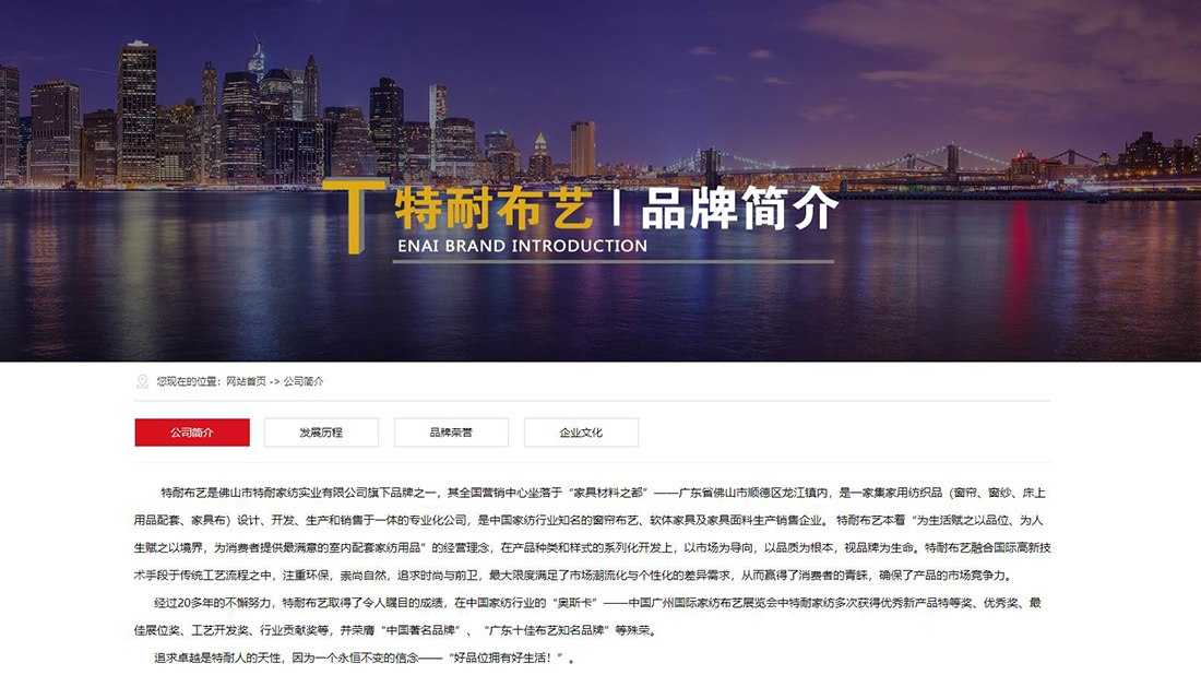 家装建材网站案例