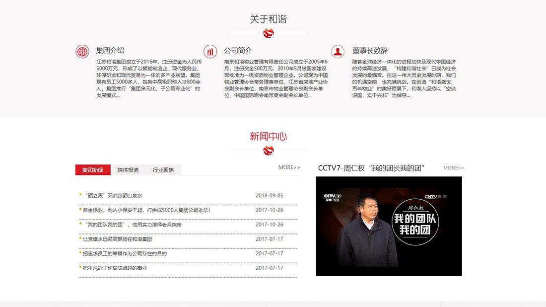 商业服务网站案例
