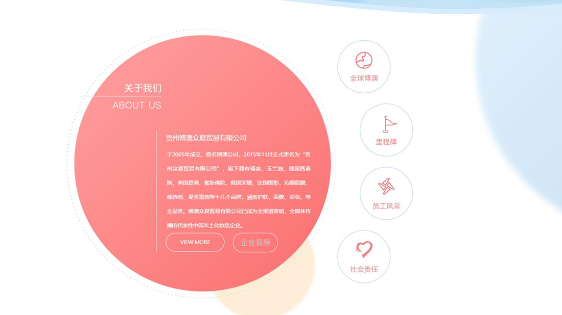 美妆护肤网站案例