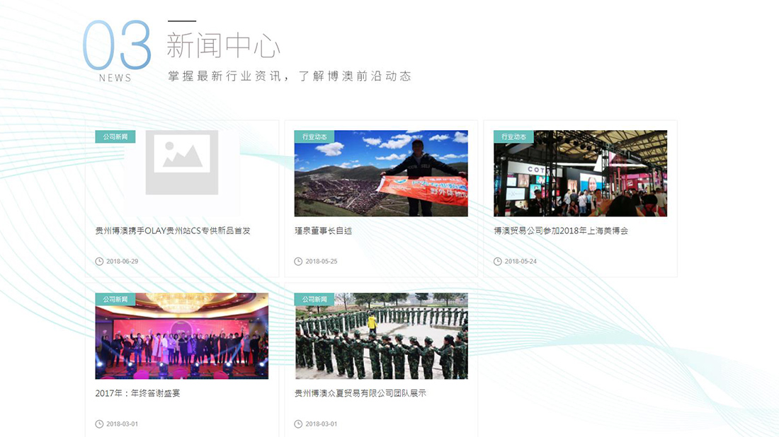 美妆护肤网站案例