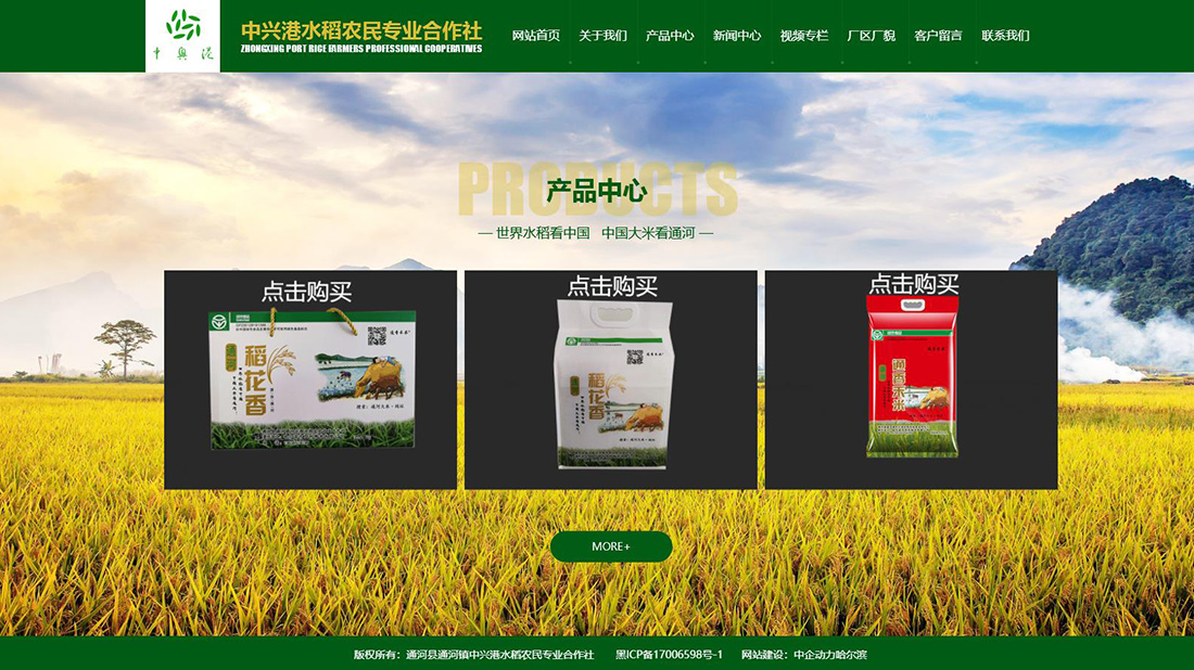 农副产品网站案例