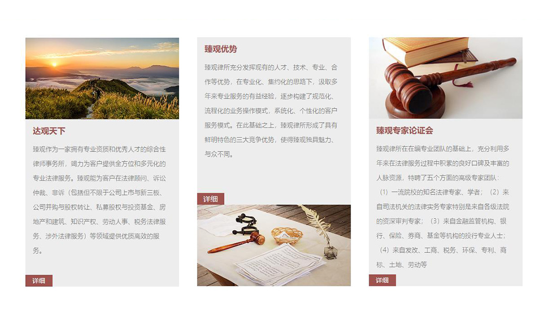 商业服务网站案例