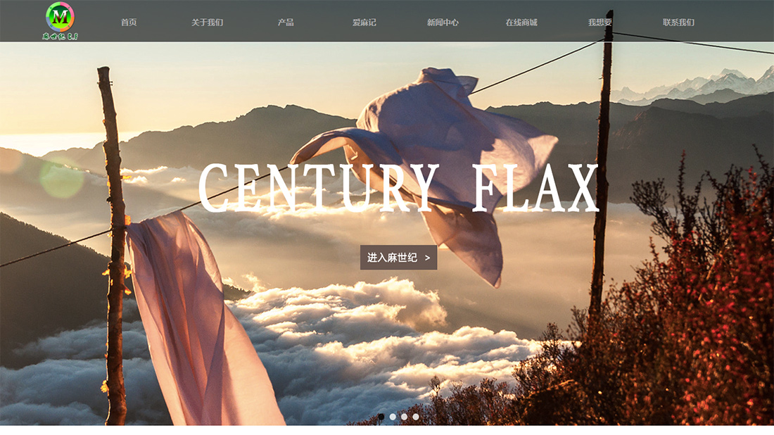 纺织服装网站案例