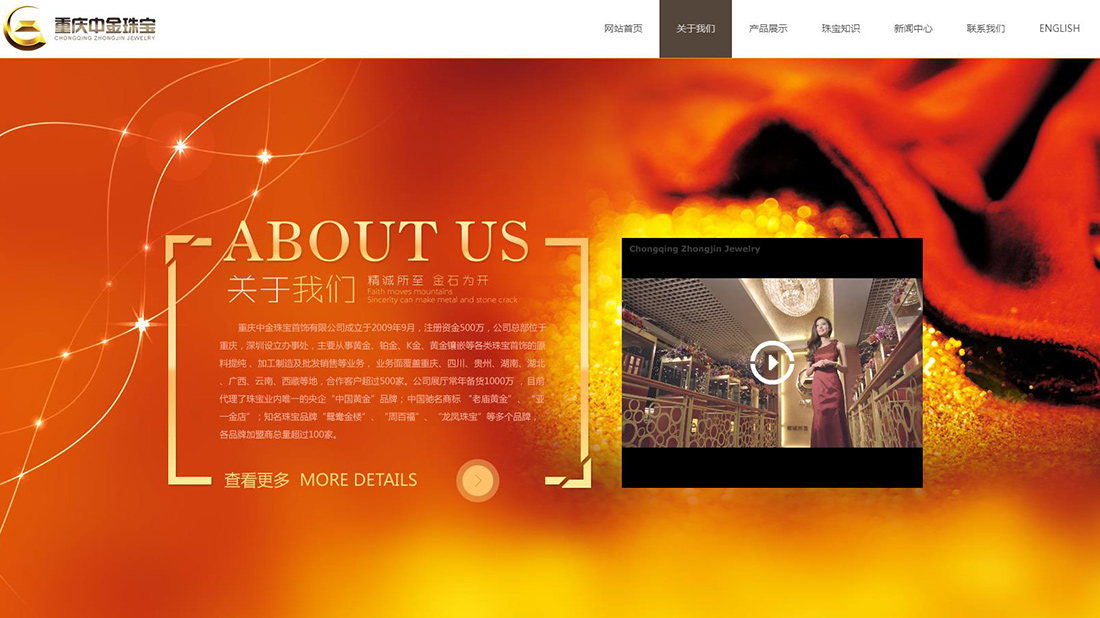 珠宝首饰网站案例