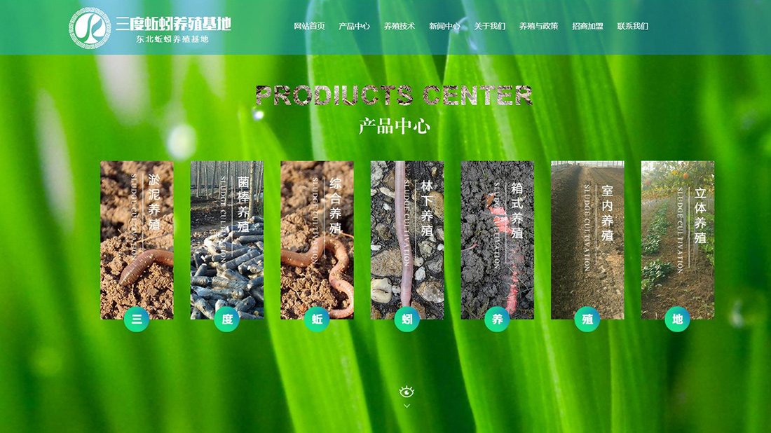 农副产品网站案例