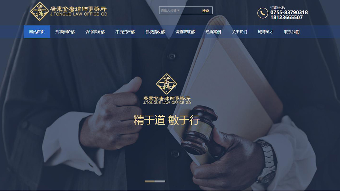 商业服务网站案例