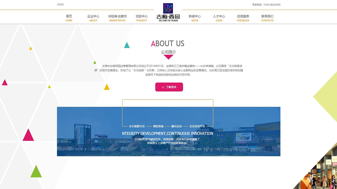 商业服务网站案例