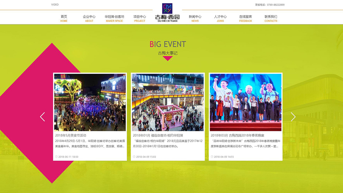 商业服务网站案例