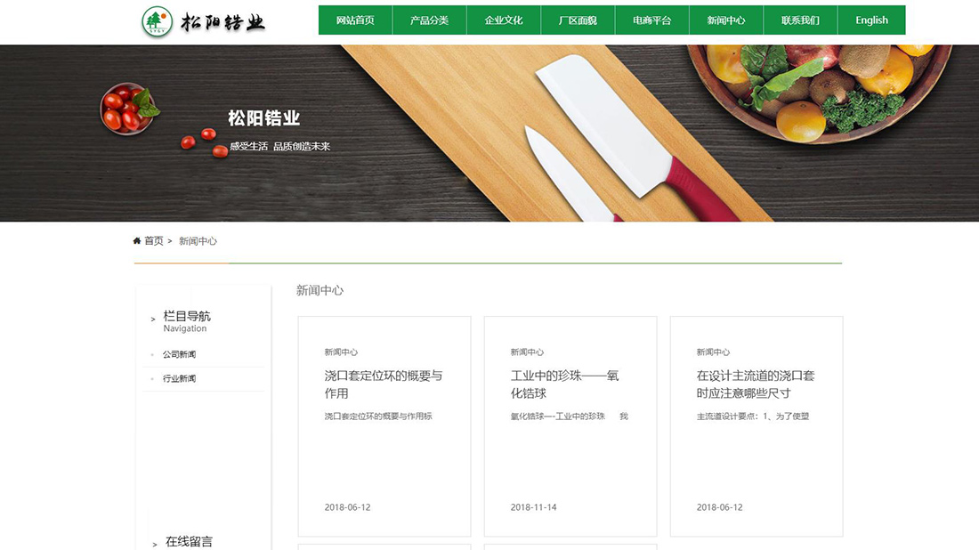 家居用品网站案例