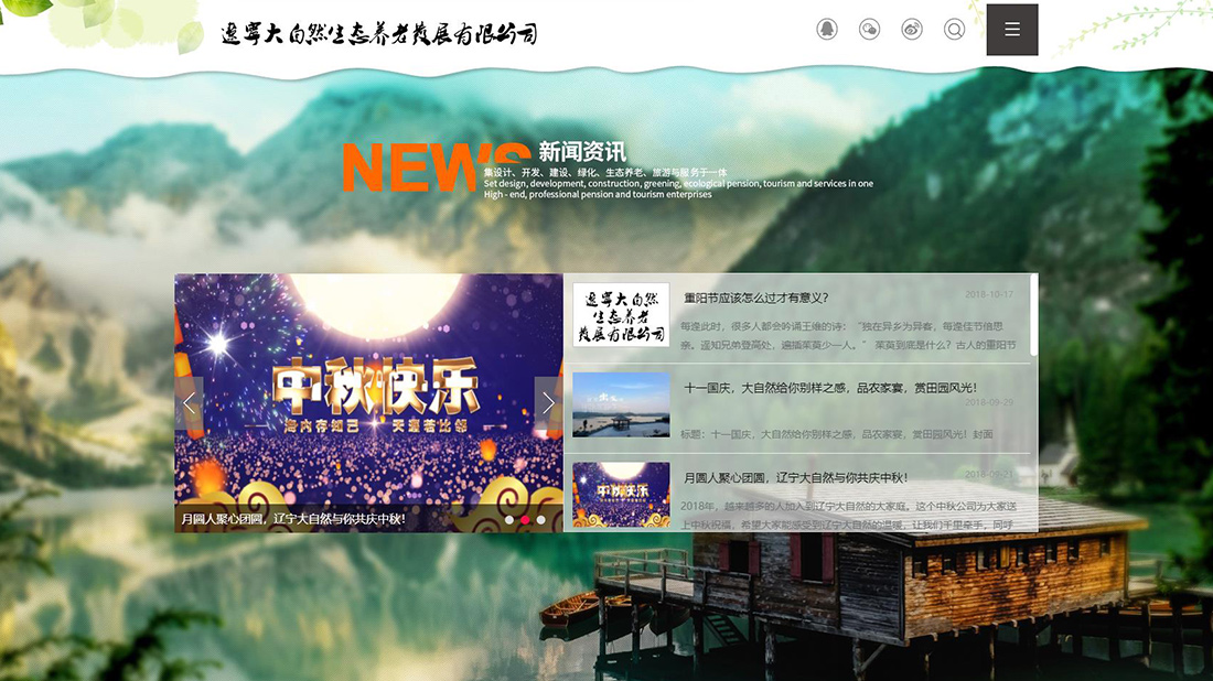 商业服务网站案例