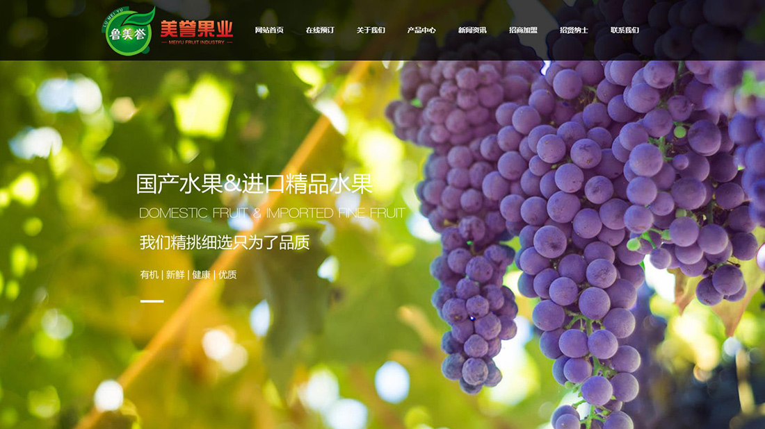 食品制造网站案例
