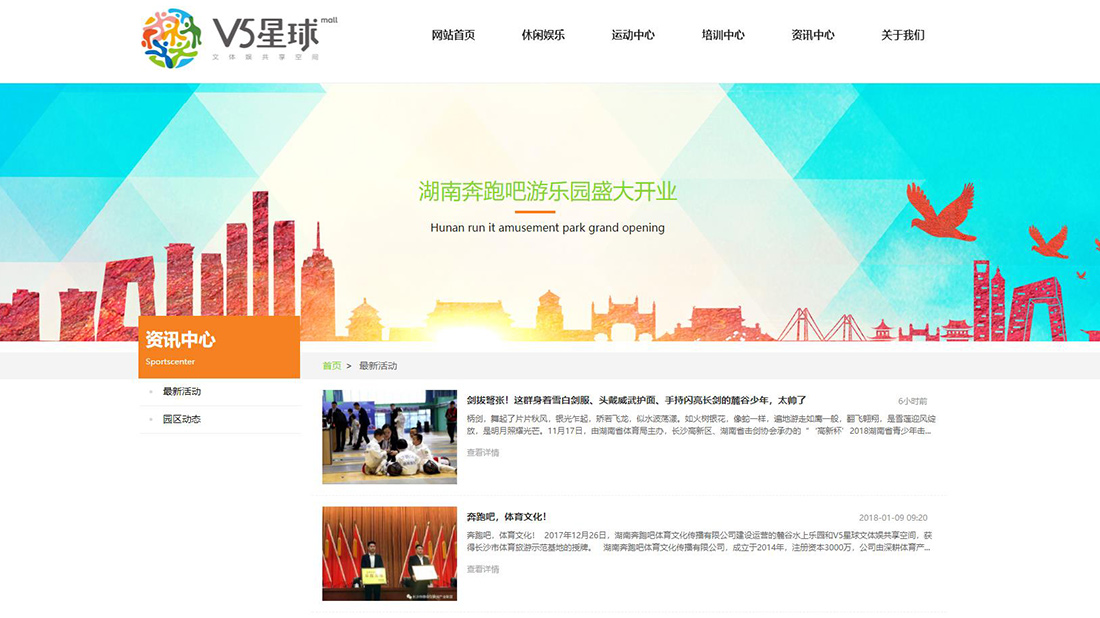 商业服务网站案例