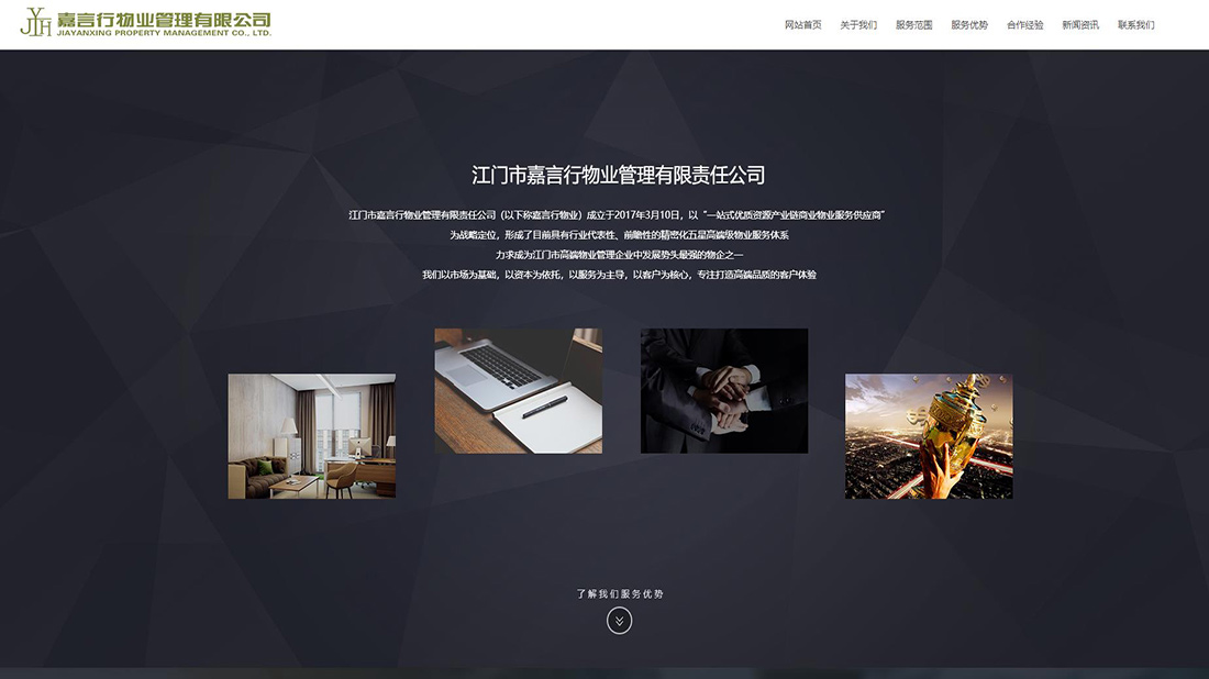 商业服务网站案例