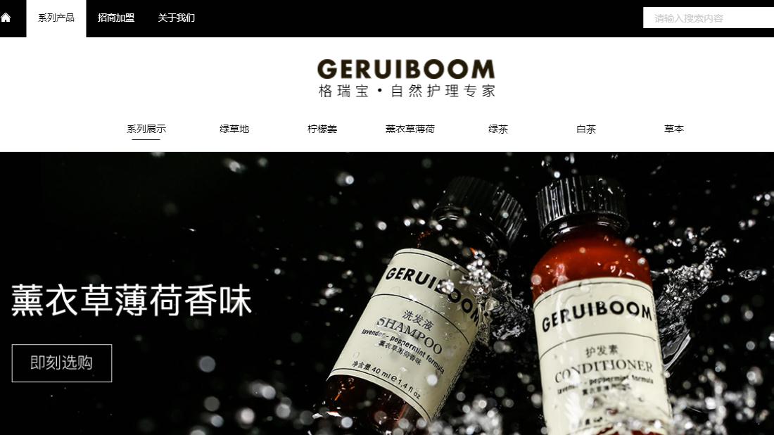 美妆护肤网站案例