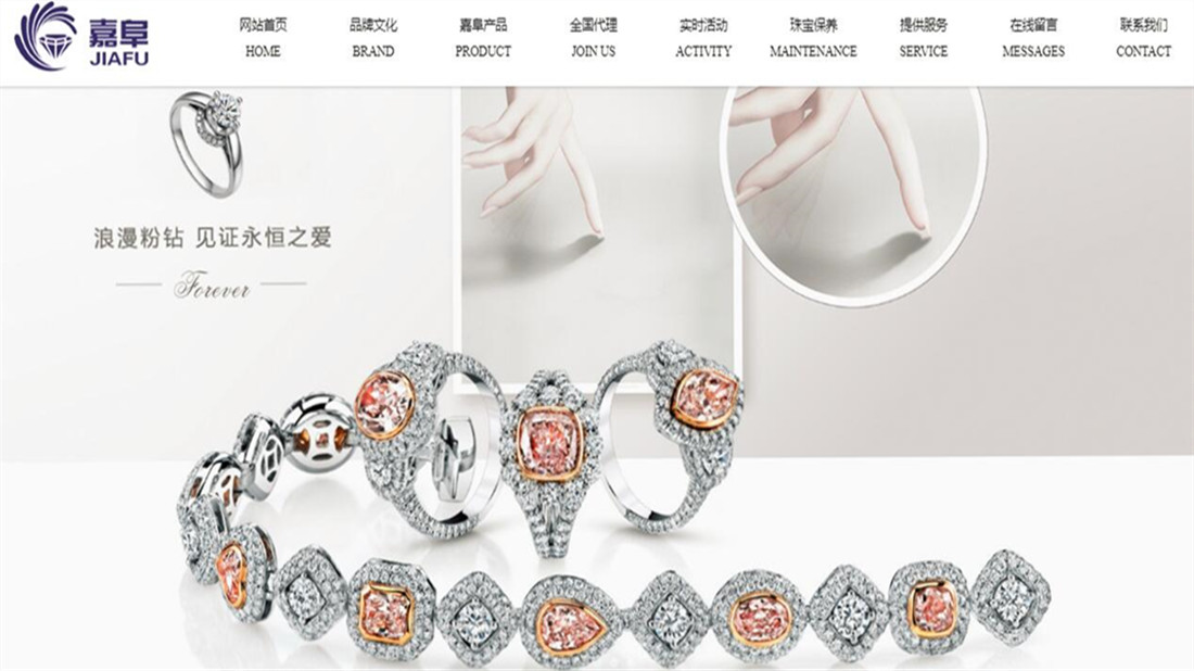 珠宝首饰网站案例