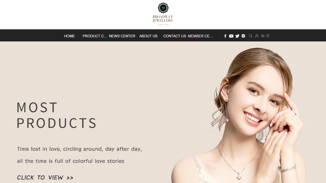 珠宝首饰网站案例