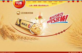 巧客食品 网站设计与制作