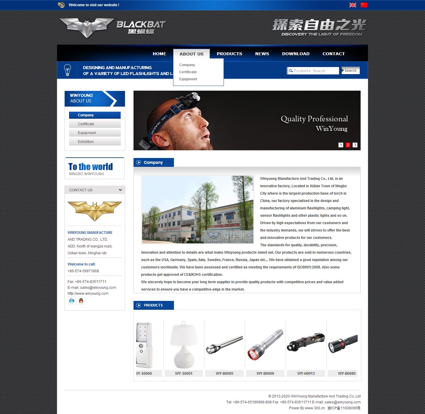 威宇电器 双语网站建设